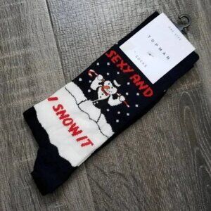 TOPMAN "Sexy And I Snow It" crew Socks